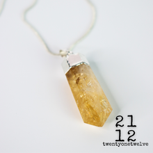 Load image into Gallery viewer, CITRINE SILVER CAP PENDANTS
