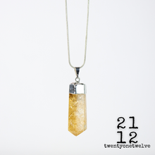 Load image into Gallery viewer, CITRINE SILVER CAP PENDANTS
