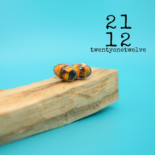 Load image into Gallery viewer, BUMBLE BEE JASPER STUD EARRINGS
