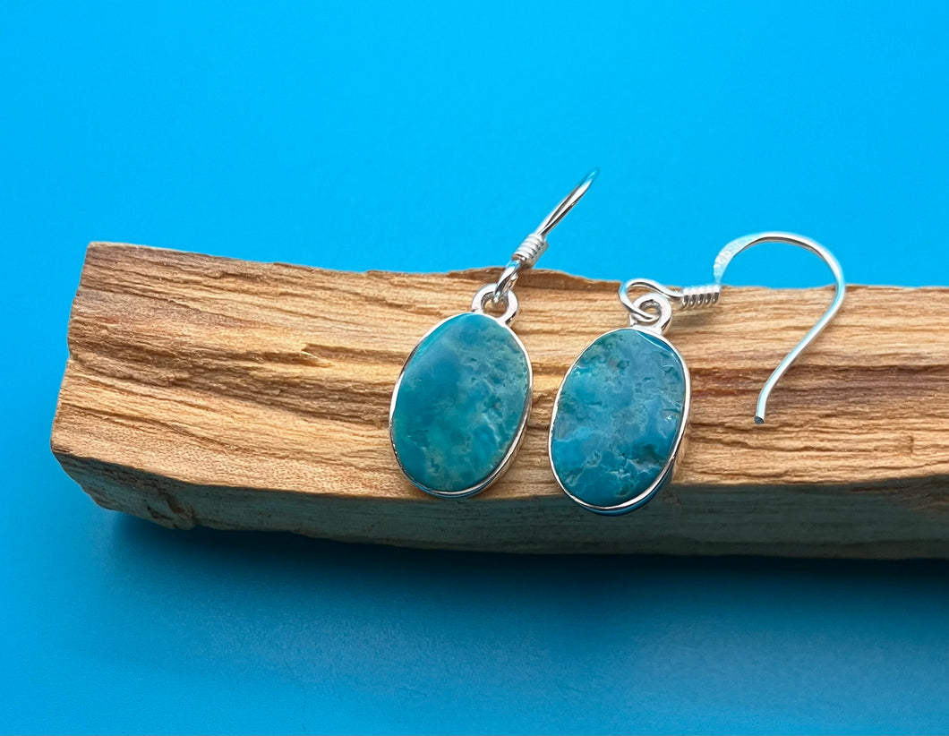 Earrings drops turquoise